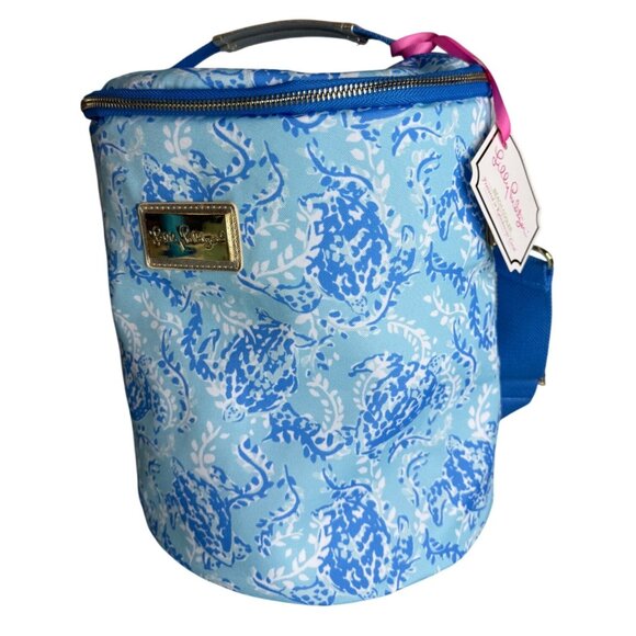 Lilly Pulitzer Kaleidoscope Coral Beach Cooler in Turtley Awesome NWT - Picture 1 of 4